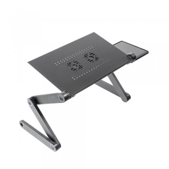 Складной столик для ноутбука Laptop Table с охлаждением и подставкой для мыши-1