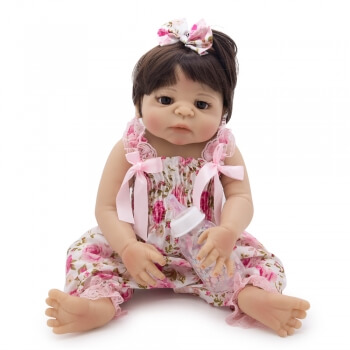 Силиконовая кукла Реборн девочка Анастейша 55 см-1