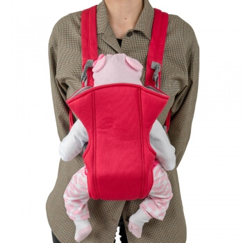 Рюкзак кенгуру для ребенка Baby Carrier Красный-3