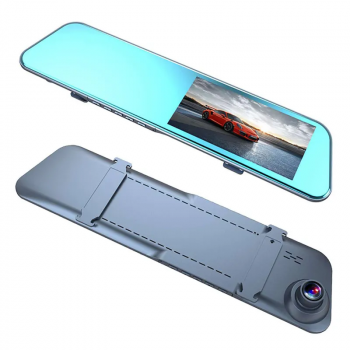 Видеорегистратор-зеркало автомобильный с экраном 11,4 см, двойная камера, ночная съемка-1