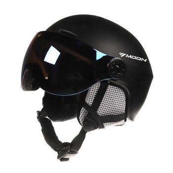 Лыжный шлем с очками Moon black L-1