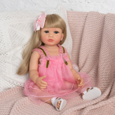 Силиконовая кукла Реборн девочка Сандра, 55 см-1