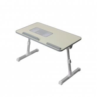 Складной столик для ноутбука с вентиляцией (бежевый)-1