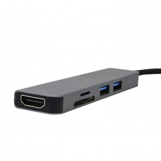 Адаптер 5 в 1 (USB*2, HDMI, TF/SD карта)-4